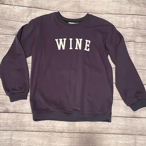 *NWOT* “Wine” Sweatshirt